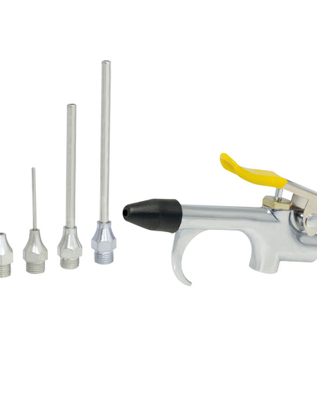 Juego pistola sopleteadora aire 1/4"NPT con boquillas Surtek