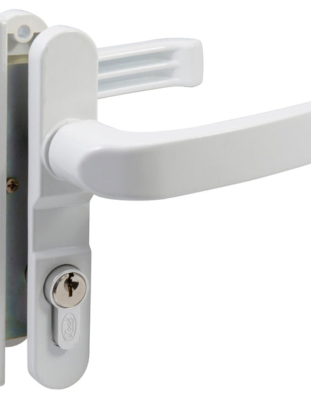 Cerradura para puerta de aluminio color blanco Lock
