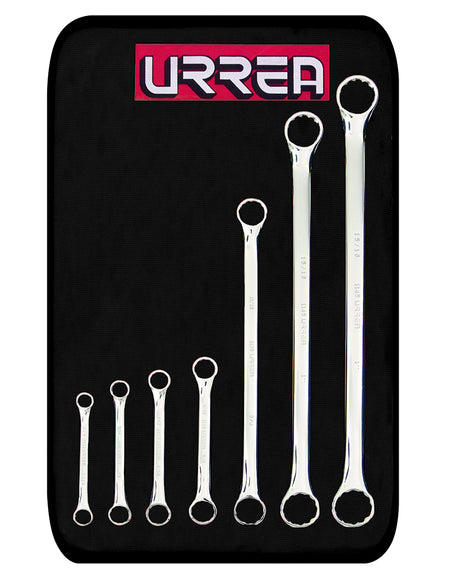 Juego de 7 llaves de estrías 15° en pulgadas Urrea