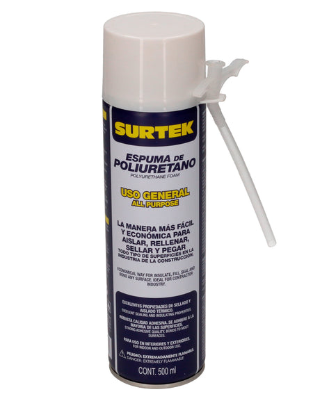 Espuma de poliuretano uso general 500 ml Surtek