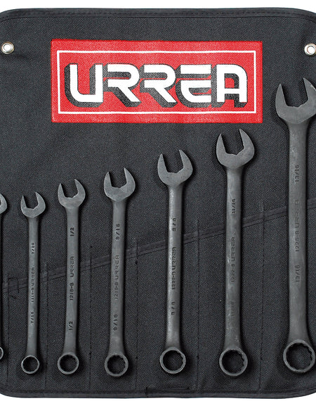 Juego de 7 llave combinado black 12 puntas en pulgadas Urrea