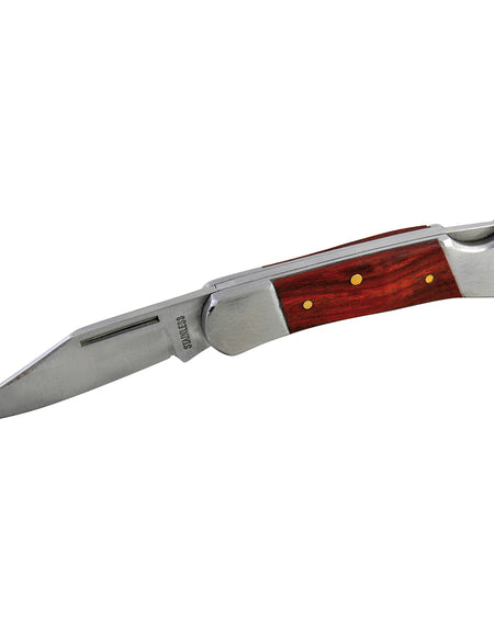 Navaja abatible de 1 hoja mango de madera Surtek