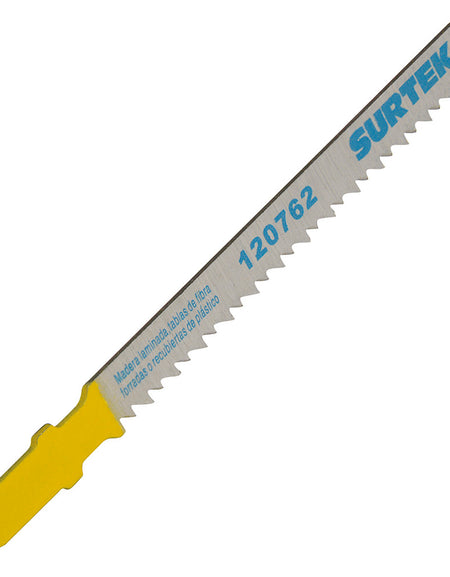 Segueta sierra caladora 10 dientes/pulg zanco T 5pzs Surtek