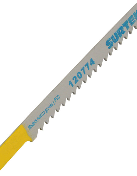 Segueta sierra caladora 8 dientes/pulg zanco U 5pzs Surtek