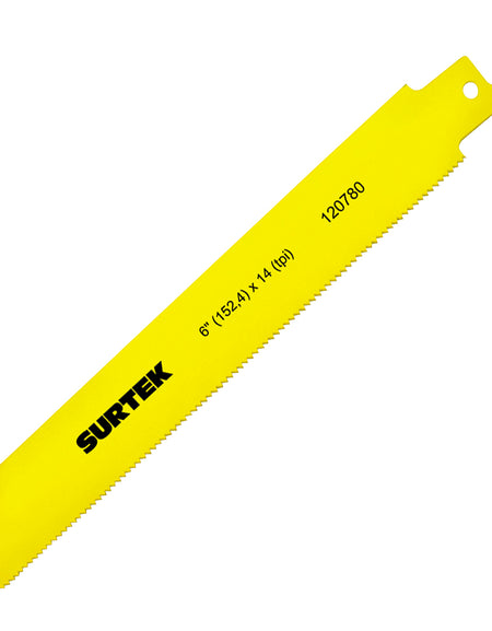 Segueta sierra sable 6" x 14 dientes por pulgada 2pzs Surtek