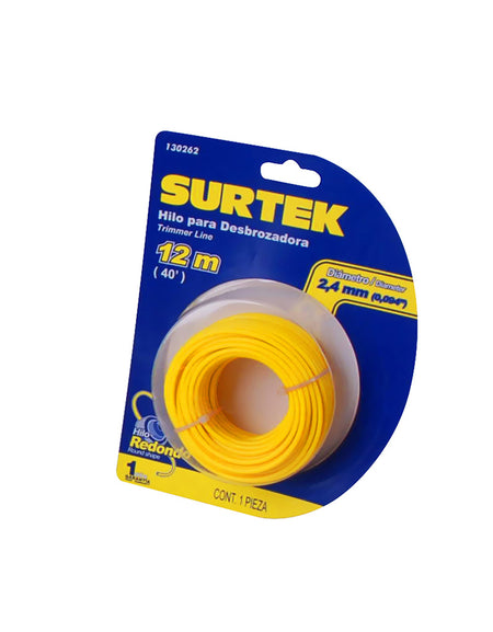 Nylon para desbrozadora en blíster 2.4mm x 15 mt Surtek