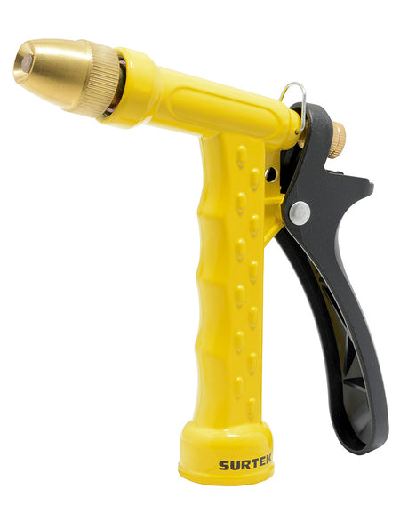 Pistola riego automática boquilla regulable metálica Surtek