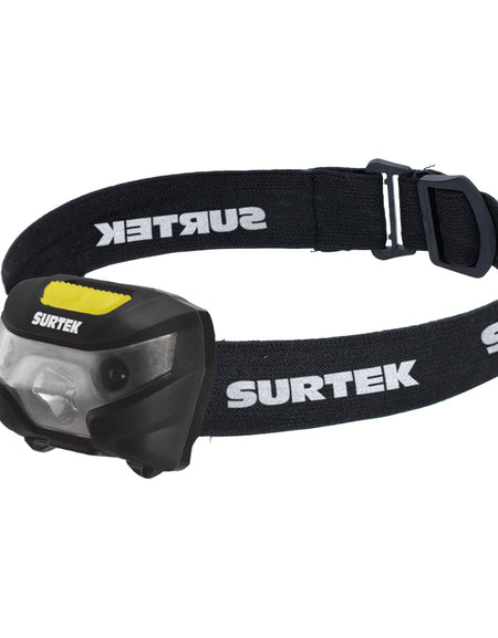 Surtek Linterna cabeza recargable 200 lm sensor movimiento