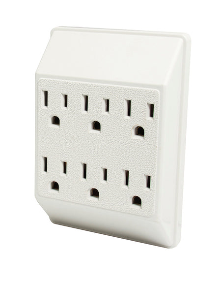 Multicontacto aterrizado 6 entradas Surtek