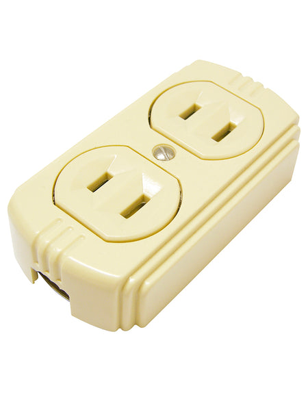 Contacto dúplex de superficie polarizado 15A 127V Surtek