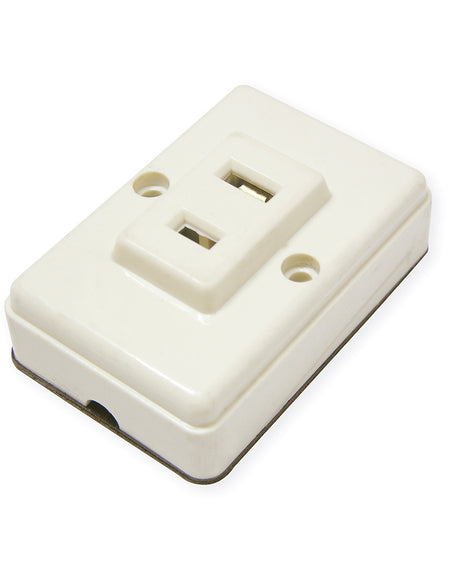 Contacto sencillo visible cuadrado 6A 127V Surtek