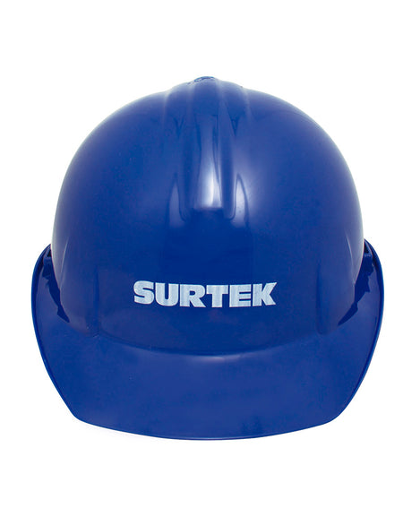 Casco de seguridad con ajuste de intervalos azul Surtek