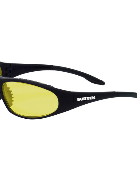Surtek Lente de seguridad reforzado, mica color ámbar
