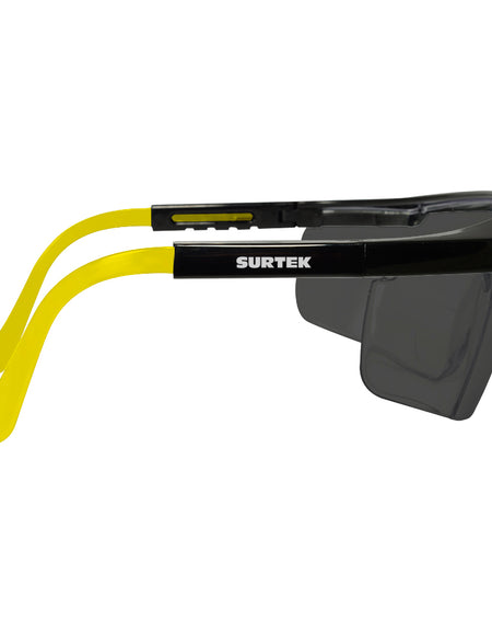 Surtek Lente de seguridad ajustable mica color oscuro
