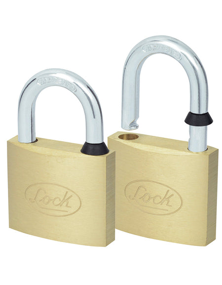 Juego de 2 candados latón gancho corto 40mm Lock