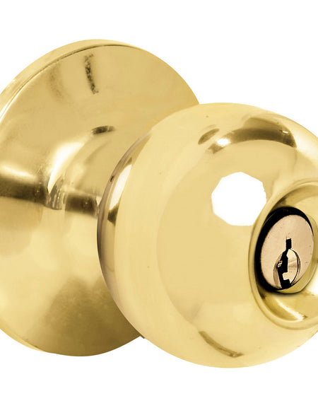 Prolok Pomo cilíndrico bola entrada latón brillante