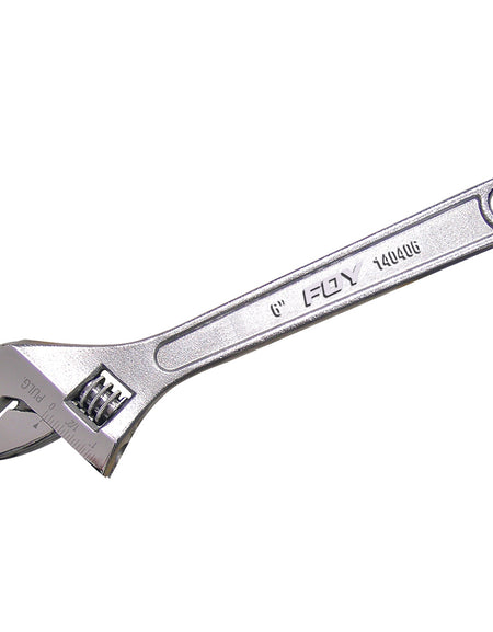 Llave ajustable 6" cromada Foy