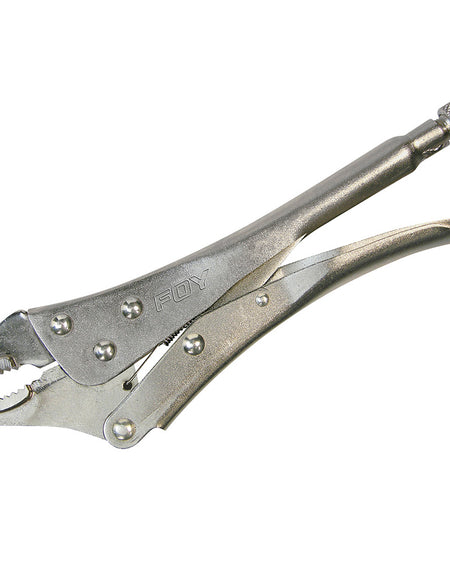 Pinza de presión quijada curva 7" Foy