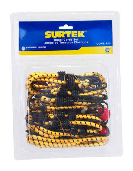 Juego de 12 tensores elásticos Surtek