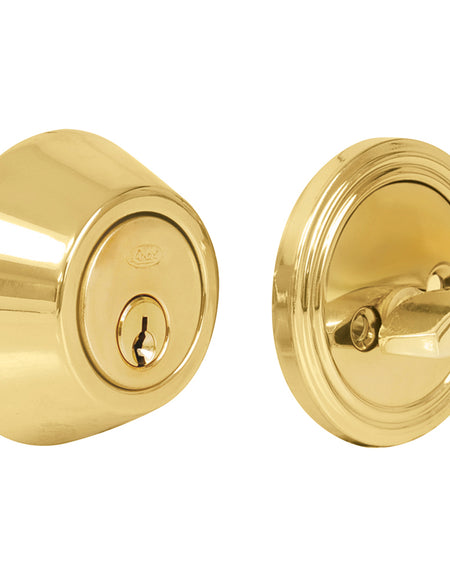 Cerrojo tubular sencillo, acabado latón brillante Lock