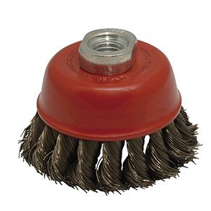 Carda copa trenzada 4"x0.35 r5/8-11