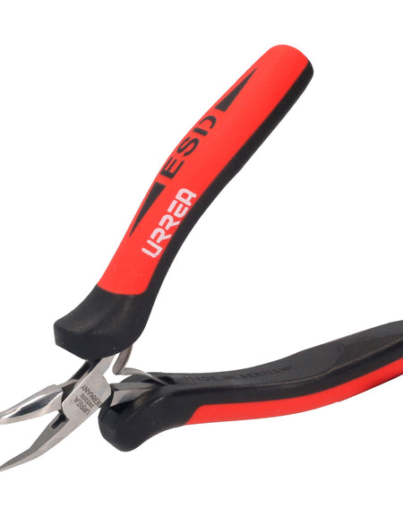 Pinza punta larga 45° 5" ESD Urrea