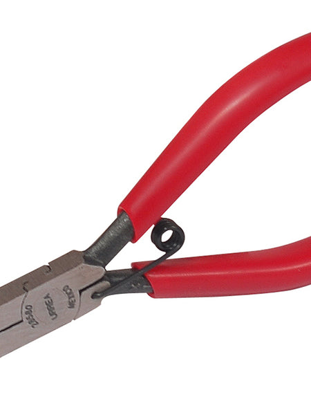Pinza para electrónica plana lisa 4-3/4" Urrea