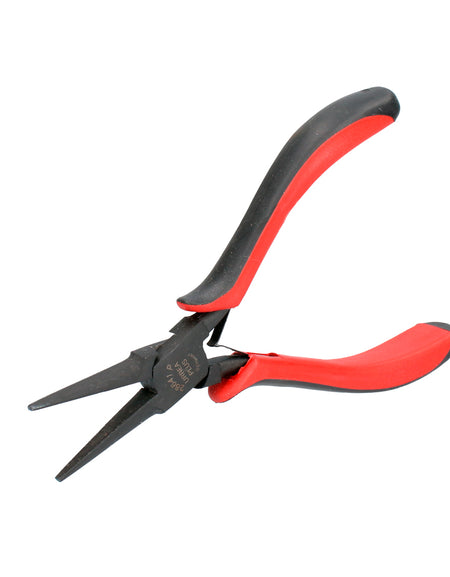 Pinza para electrónica punta aguja recta uso pesado Urrea