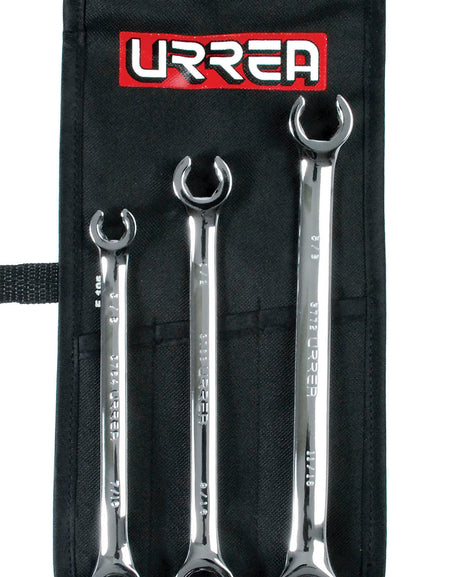 Juego 3 pzas llaves abocinadas pulido espejo pulgadas Urrea