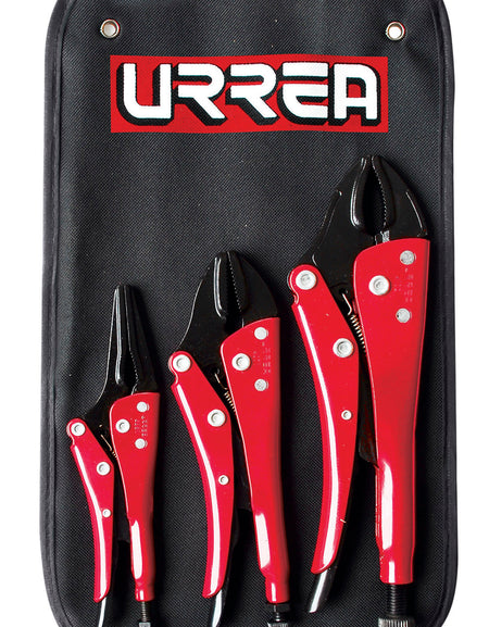 Juego de 3 pinzas de presión uso pesado Urrea