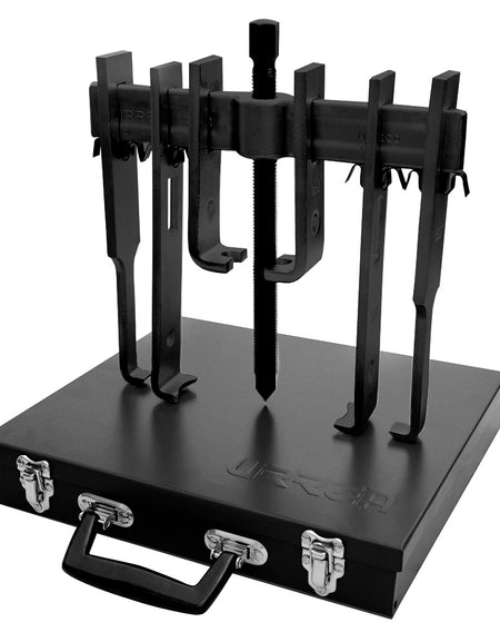 Juego de extractores 12 piezas en caja metálica color negro 10 toneladas Urrea