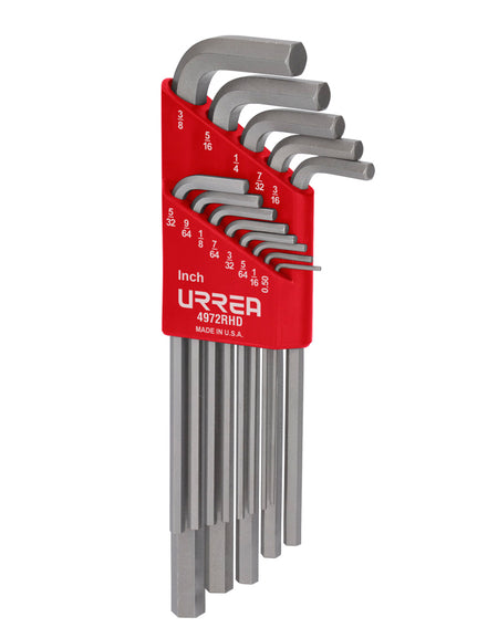 Jgo 13 llaves hexagonales L pulgadas uso Pesado Urrea.