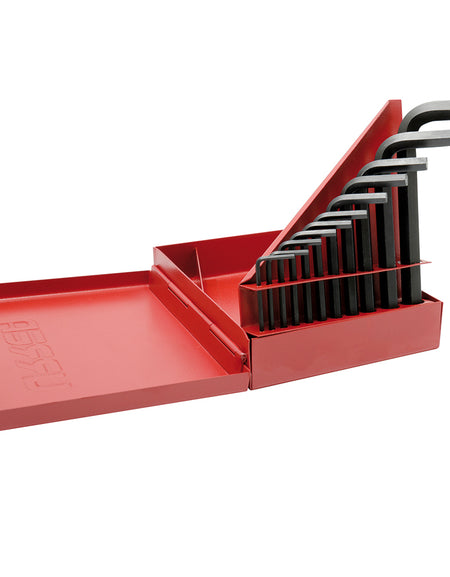 Juego de 11 llaves hexagonales "L" en pulgadas caja Urrea