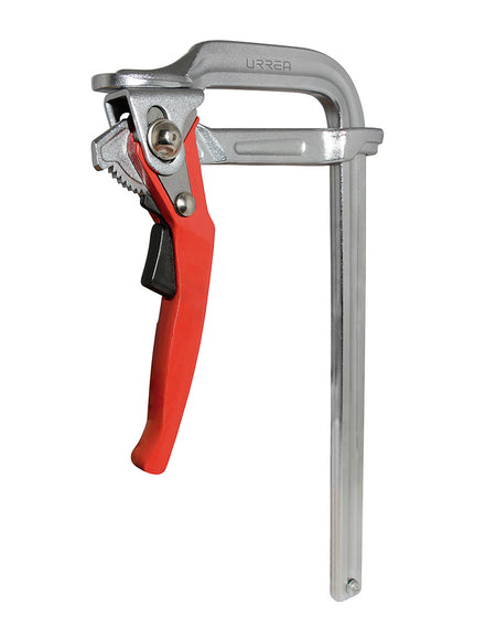 Prensa rápida o tipo "F" con matraca 11 1/2" x 5 1/2" Urrea