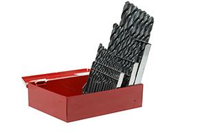 Juego de 29 brocas de acero de alta velocidad negras