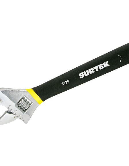 Llave ajustable 12" plastisol Surtek