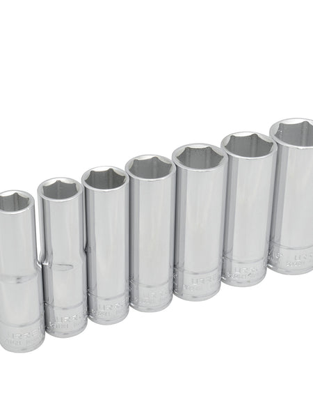 Juego de 7 dados largos en pulgadas 1/2" 6 puntas Urrea