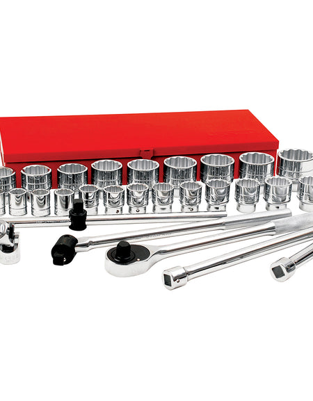 Juego de 30 dados y accesorios 3/4" Urrea