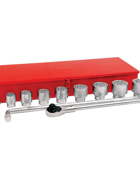 Juego de 12 dados y accesorios en pulgadas 1" Urrea