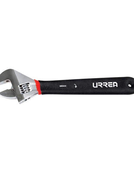Llave ajustable 10" ruber grip Urrea