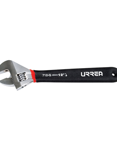 Llave ajustable 12" ruber grip Urrea