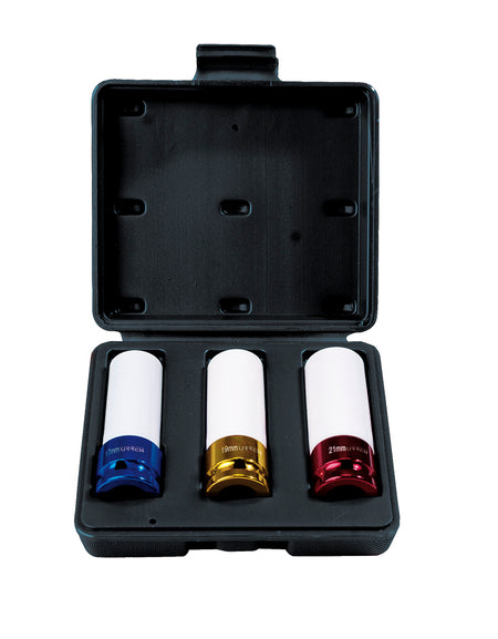 Juego de 3 dado impacto protección métrico 1/2" Urrea