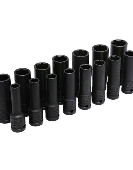 Juego 15 dados de impacto métricos 1/2" pared delgada Urrea