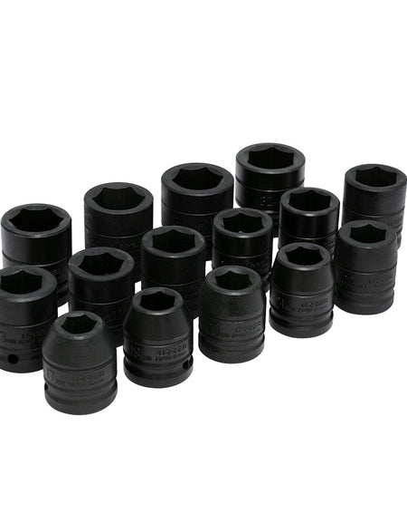 Juego de 15 dados de impacto métricos 3/4" Urrea