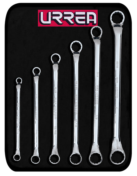 Juego de 6 llaves de estrías 45° en pulgadas Urrea