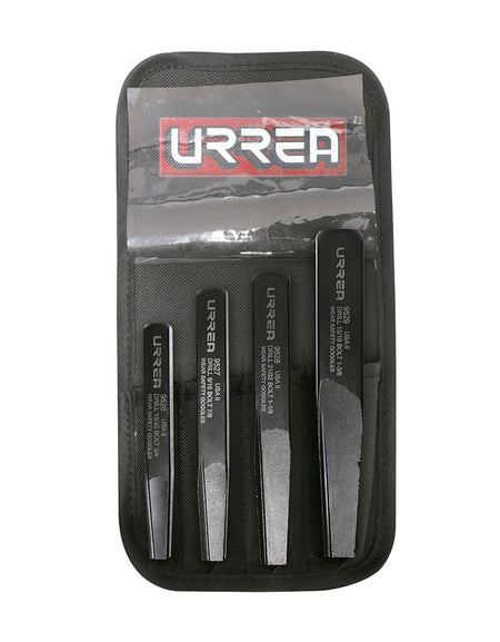 Juego extractor rectos para tornillos y tubo 4 piezas Urrea