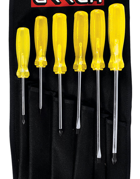 Juego de 6 destornilladores ámbar combinado Urrea