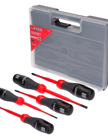 Juego 5 destornilladores trimaterial 1000V tipo slim Urrea