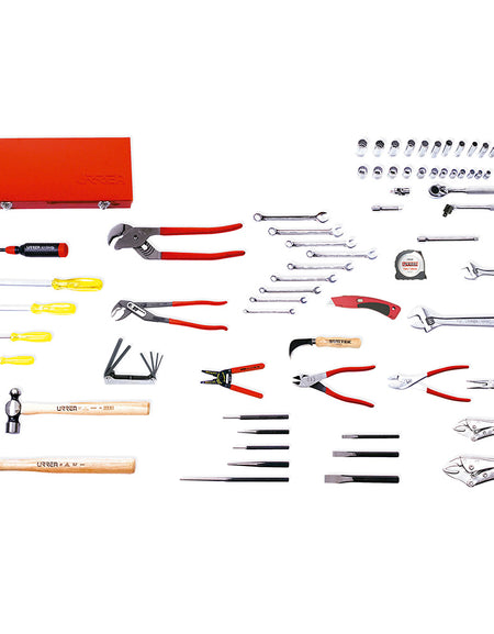 Juego básico industrial 67 piezas sin caja Urrea