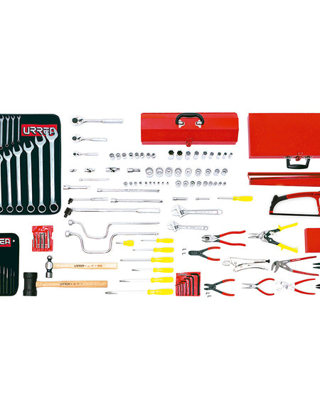 Juego básico industrial 124 piezas sin gabinete Urrea